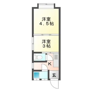 郷谷コーポ【2階】の間取り