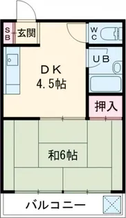 神部コーポ【5階】の間取り
