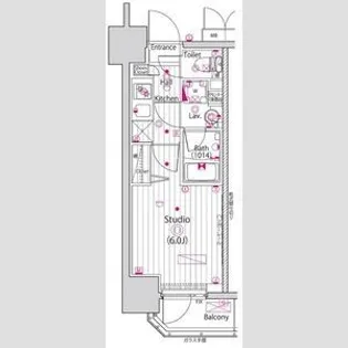 グランド・ガーラ立川【6階】の間取り