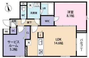 SPコート興野【2階】の間取り
