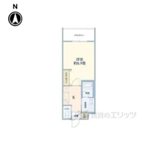 ウェルスクエア千本下長者【2階】の間取り