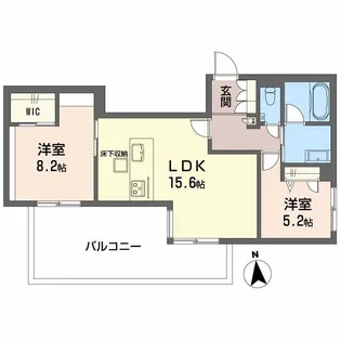 シャーメゾン ヤーティン【1階】の間取り