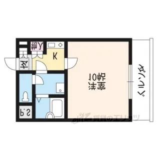 ピラーズ御所西【1階】の間取り