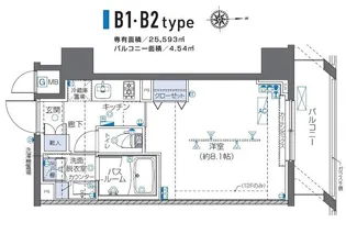 ズーム秋葉原【4階】の間取り