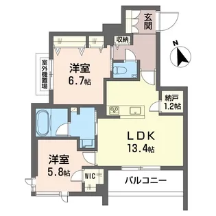 フレジェ【3階】の間取り