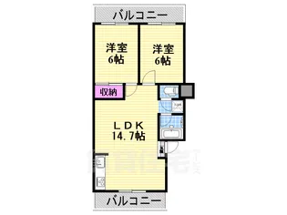 Comfy鴻池新田駅前【1階】の間取り
