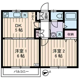 モンシャトー貫井【2階】の間取り
