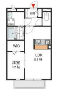 グレイス奥林A【2階】の間取り