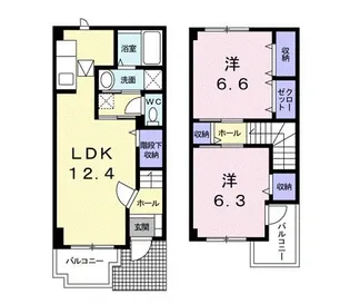ヴェルメゾンIII号館【1階】の間取り