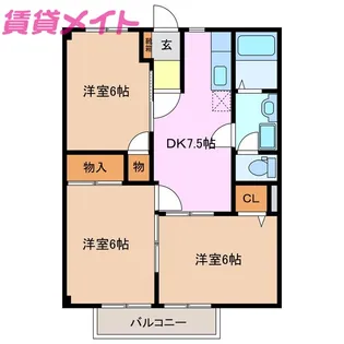 ニューシティーM1【1階】の間取り