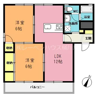 コーポヤマトE棟【1階】の間取り