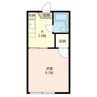 ドルチェ三角【2階】の間取り