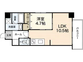ASTER中広【8階】の間取り