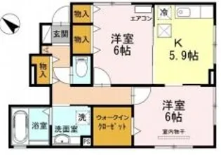 ヴィダ フェリィス【1階】の間取り