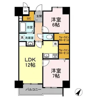 Act Valore【9階】の間取り