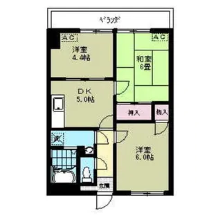 リブステージ横浜【7階】の間取り