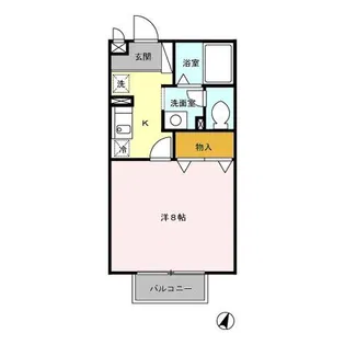 シャルマン【1階】の間取り