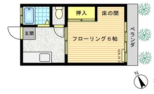 ハイツカナン【1階】の間取り