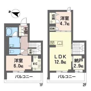 セレスティアルダン【1階】の間取り