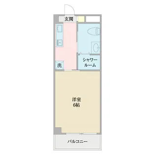 あかるハイム17【6階】の間取り