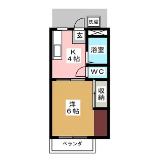 パナコーポ荒木 南棟【2階】の間取り