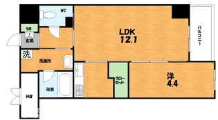 コンソラーレ【4階】の間取り