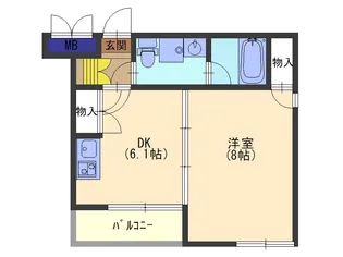 グランカレA【1階】の間取り
