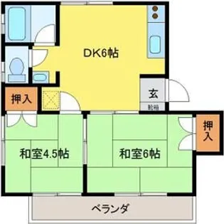 そよかぜハイツ【2階】の間取り