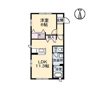 幡生SHM サンヒルズコート【2階】の間取り