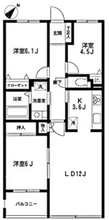 東京都世田谷区北烏山1【マンション】の間取り