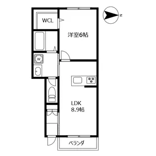 ピース・シリウス国府B棟【1階】の間取り