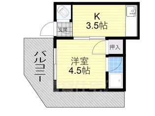 銀河マンション【4階】の間取り