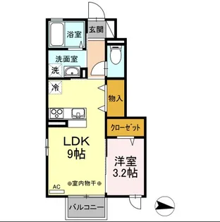 DR相馬駅前II【1階】の間取り