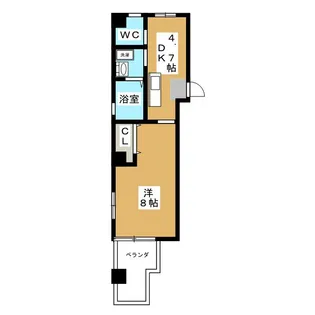 ライティング松戸【7階】の間取り