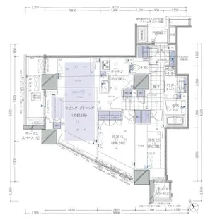 品川タワーレジデンス【11階】の間取り