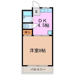 ドミール藤I【2階】の間取り