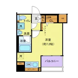 クレヴィスタ四ツ木【4階】の間取り
