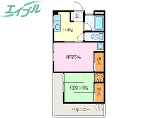 クレアトゥール伊勢志摩【3階】の間取り
