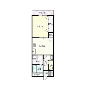 アンソレイエ・マコト【3階】の間取り