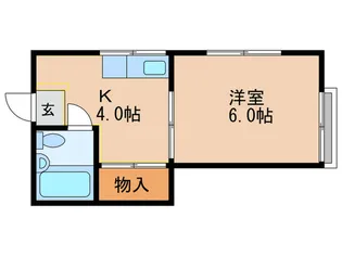 ウィ-ンハイツ【1階】の間取り