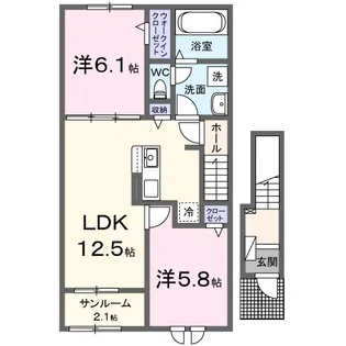 メディオ パーロ A【2階】の間取り