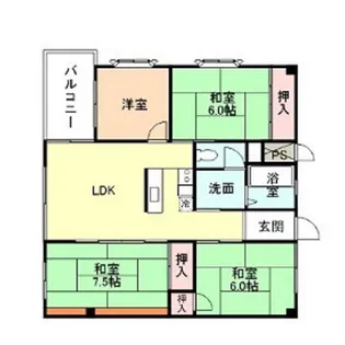 ロイヤルハイツ【3階】の間取り