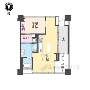シャリマー西大路【4階】の間取り