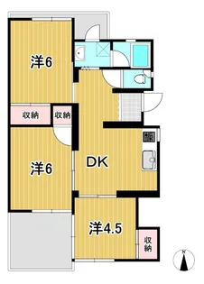 トマトハイツB【4階】の間取り