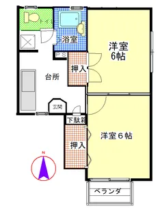 リブエス【1階】の間取り