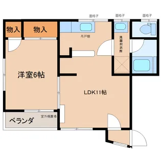 レジデンス植野2号棟【2階】の間取り