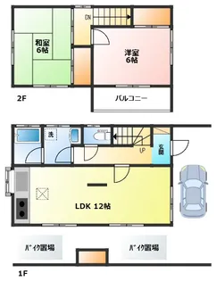 神奈川県小田原市田島【一戸建】の間取り