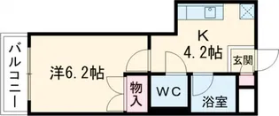 faire briller 黒崎【4階】の間取り