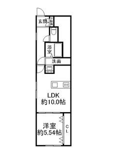 クレバメント太秦【1階】の間取り