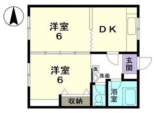 ハイツ本町【2階】の間取り
